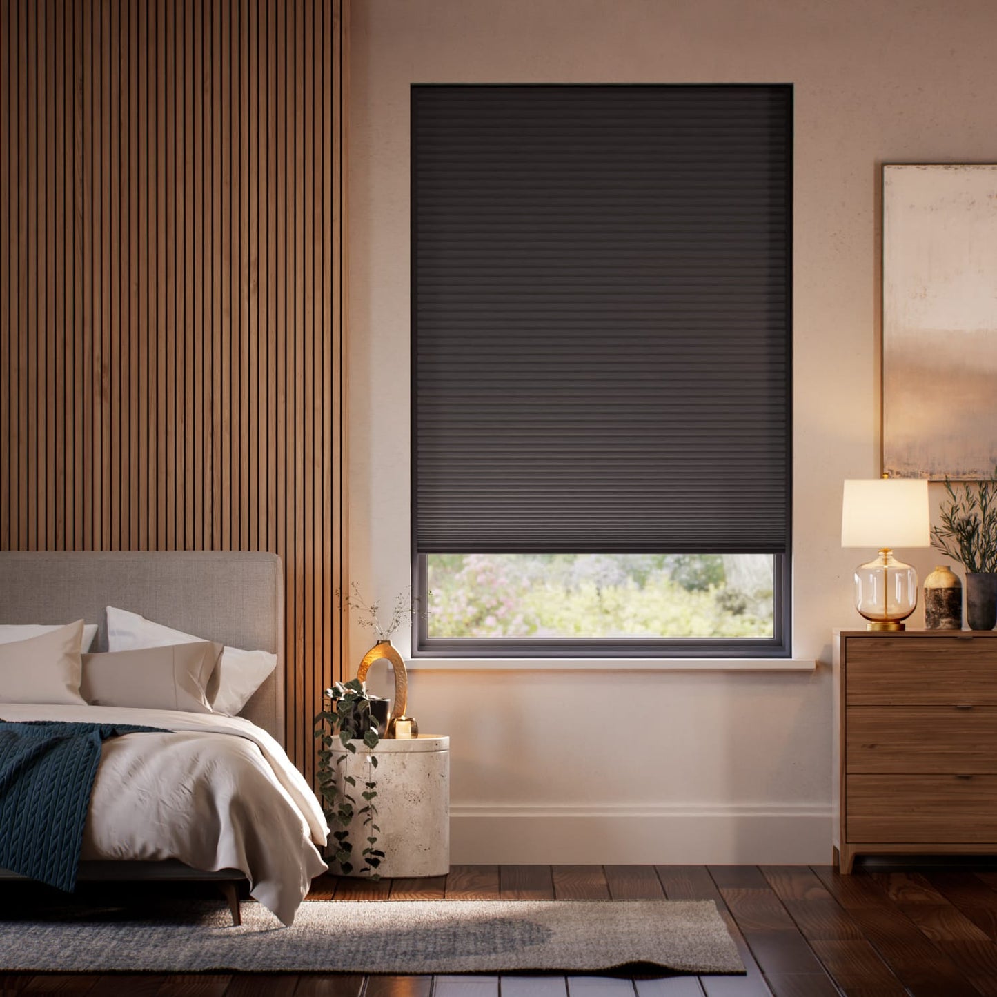 Blackout Double Cell Motorized Cellular Shades